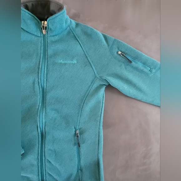 NEW Women's Zippered XS Activewear Sweater Jacket Pockets Green - Picture 7 of 11